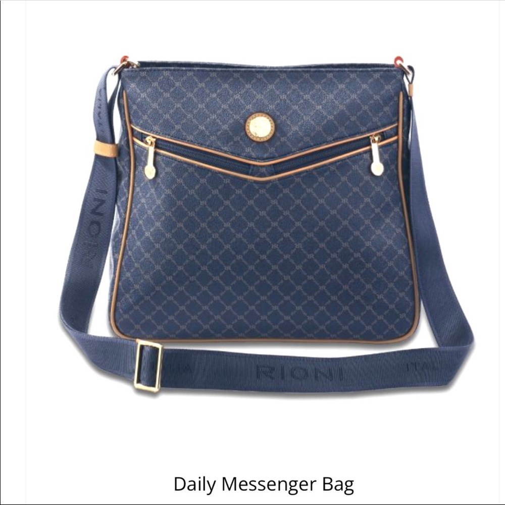 Rioni Navy Daily Messenger Bag